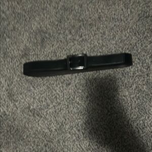 Ecko untld. Black Belt with Silver Buckle